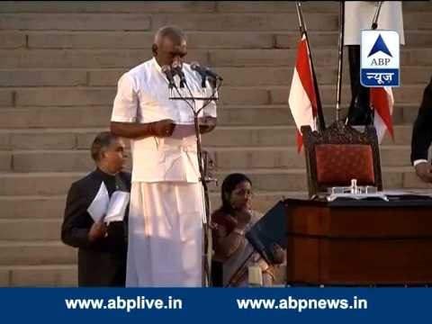 P. Radhakrishnan takes oath as Minister of State