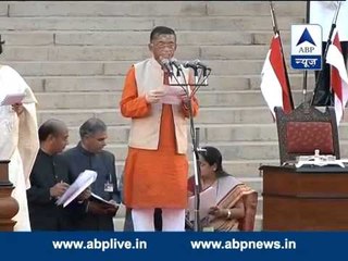 Santosh Gangwar takes oath as a Minister