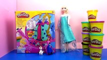 Disney Eiskönigin Frozen QUEEN ELSA Originalkleid aus Play-Doh mit Olaf und Anna | deutsch