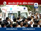 Gopinath Munde's mortal remains being taken to Latur from Mumbai