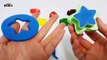 Learn Colors Number Play Doh with Fish triangle star Molds Fun Creative for Kids