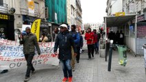 Manifestation le 26 novembre 2016 des familles expulsées fin août du 168 avenue du Président-Wilson à Saint-Denis