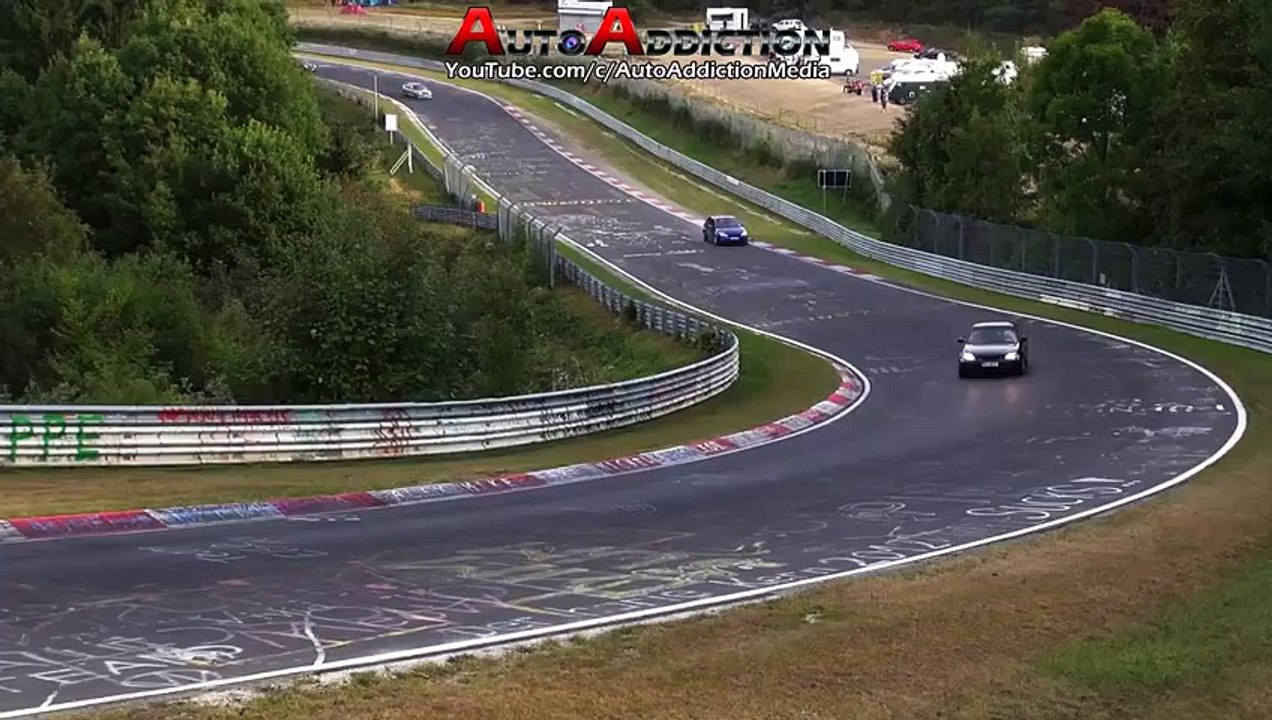 Cet homme frôle de très prés la mort sur ce circuit !