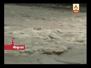 Water level rising in Kangsabati River, flood risk in areas near river