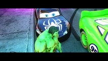 HULK CARS SMASH PARTY! Custom Green Lightning McQueen CARS!!   Finger Family Songs Nursery Rhymes
