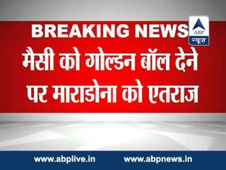 Maradona dismisses the decision to award Messi FIFA World Cup's Golden Ball