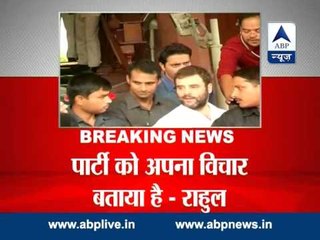 Rebellion in Congress: Rahul Gandhi says 'internal matter of party'