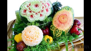 Карвинг из овощей и фруктов — Пошаговые инструкции для начинающих