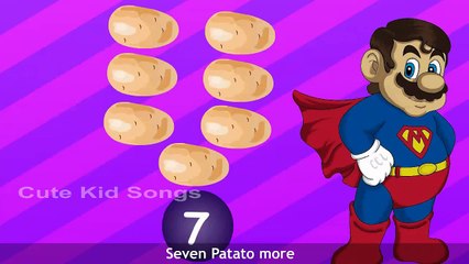 One Potato Two Potato | English Nursery Rhyme For Kids | 3D Animation Rhyme With Lyrics