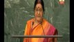 Indian external affairs Minister Sushma Swaraj attacks pakistan on Baluchistan issue in he