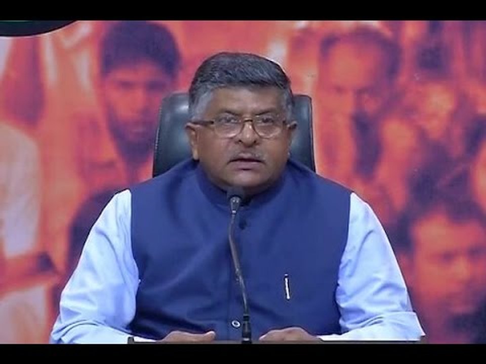 Arvind Kejriwal is inspired by Pakistani media channels: Ravi Shankar Prasad