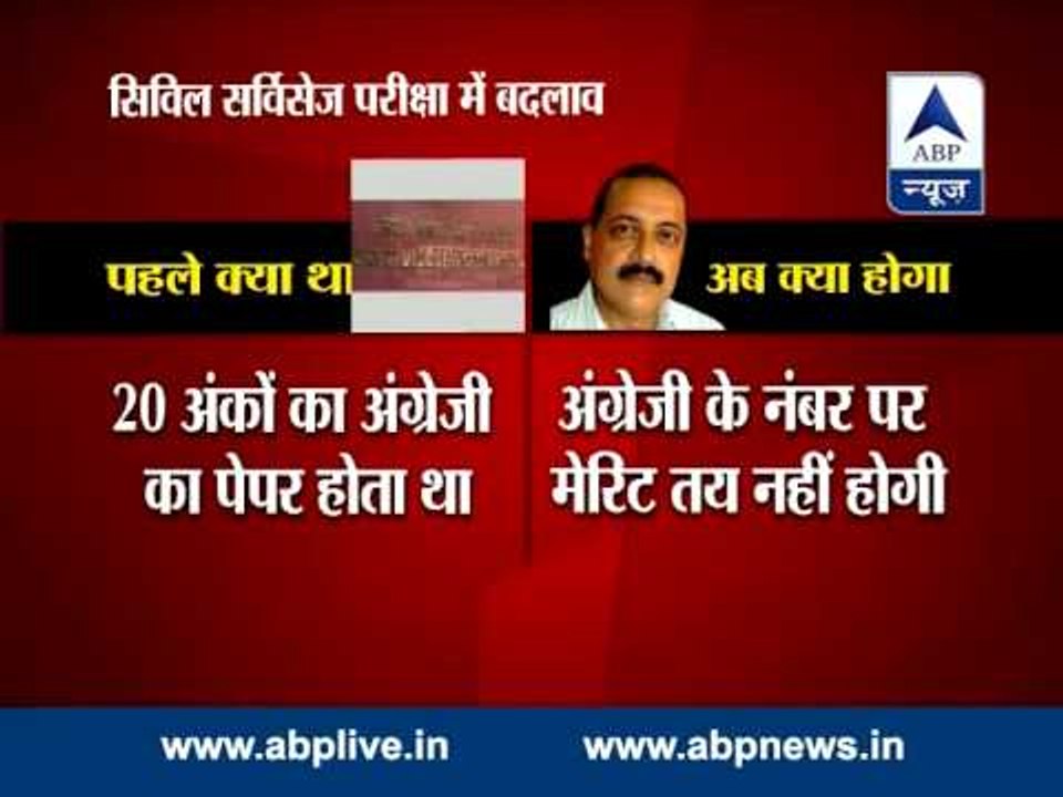 UPSC C-SAT row l English comprehension marks not to be considered