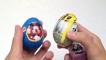 3 Mickey Mouse Clubhouse, Hello Kitty and The Penguins of Magadascar Kinder Surprise Chocolate Eggs