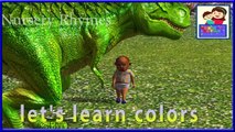 Learning Colourful Colors The Fear Crazy Baby Boy By Colors Dinosaurs Venator Nursery Rhyme For Kids