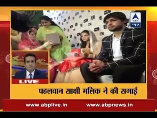 Rio medalist Sakshi Malik gets engaged to wrestler boyfriend Satyawart Kadian