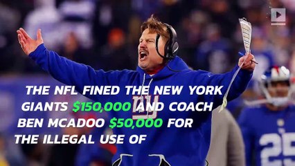 Giants, Ben McAdoo fined for use of walkie-talkies vs. Cowboys