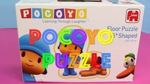 Pocoyo Puzzle with Lego Emmet and Peppa Pig with Duplo Lego Spiderman in Stop Motion Parody