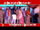 Madhya Pradesh MLA wipes hands off ex-MP's saree