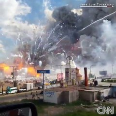 fireworks Blast at Mexico market