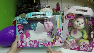 CUTE Pony Surprise Toys & Colorful Bear Toy Surprises   Giant Egg Surprise Opening Disney Princess-2X-LW59SPjM