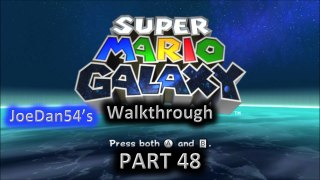 Super Mario Galaxy Walkthrough - Part 48 - Gusty Garden's Gravity Scramble