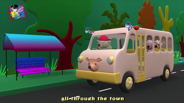 Wheels On The Bus Rhyme | Teddy Bear Wheels On The Bus | Nursery Rhymes For Kids | Cartoon Rhymes