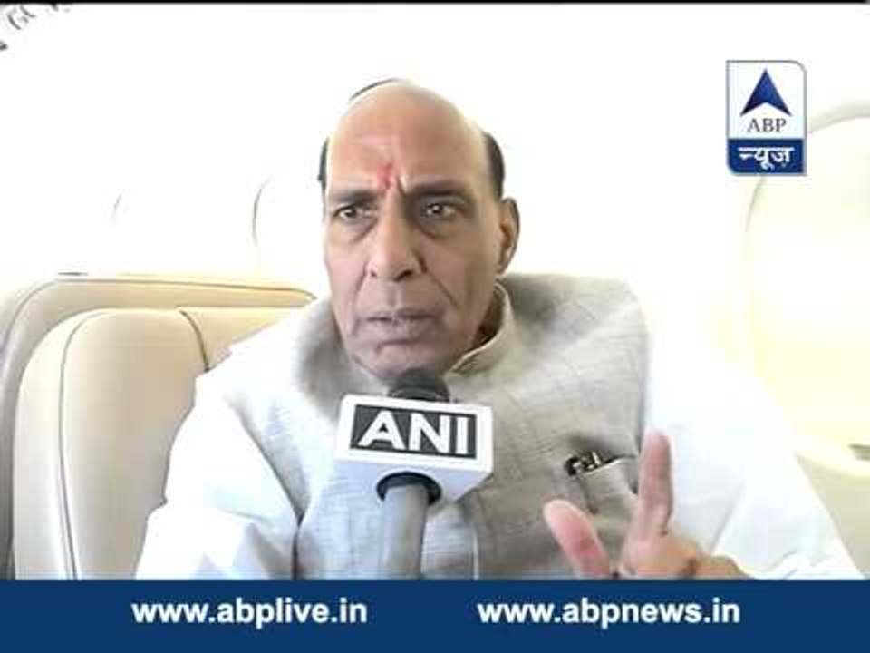 We are very satisfied with the response BSF is giving to Pak's ceasefire violation: Rajnath Singh