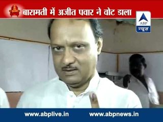 Maha polls l Former deputy CM Ajit Pawar casts vote