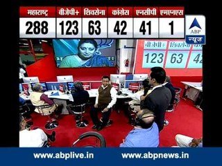 Smriti Irani takes questions on NCP-Shiv Sena senario