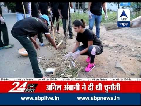 Sania Mirza joins Swatch Bharat campaign, cleans Hyderabad road