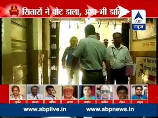 Sachin Tendulkar casts his vote