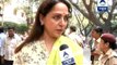 BJP MP Hema Malini casts vote l Praises PM Modi, says public need to extend their support to him