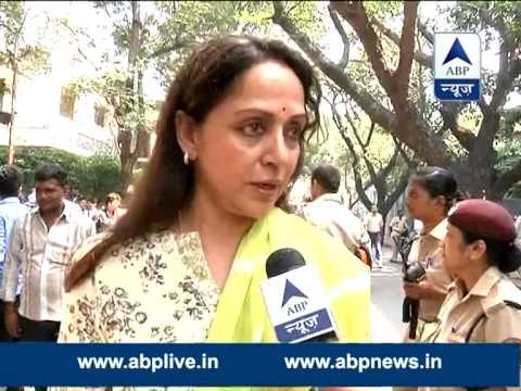 BJP MP Hema Malini casts vote l Praises PM Modi, says public need to extend their support to him
