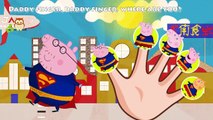 PEPPA PIG SUPPER MAN Family Finger Song Nursery Rhymes Lyrics For Daddy Finger More Família