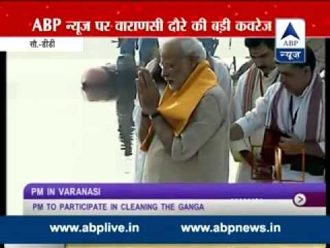 Modi performs Ganga Aarti at Assi Ghat in Varanasi
