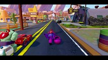 Spiderman Hoverboarding With Hulk & Grey Hulk - Disney Pixar Cars Lightning Mcqueen - Smash Cars 2