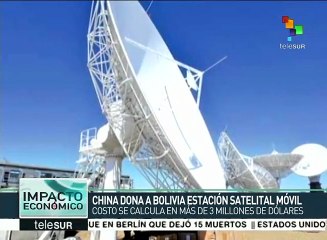 China dona a Bolivia estación móvil multisatelital