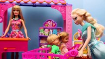 Barbie & Mike The Merman Shopkins Store Disney Frozen Elsas kids, Spiderman, Merida DisneyCarToys