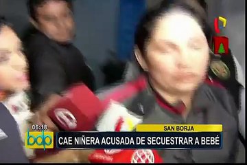 San Borja: PNP interviene a niñera acusada de secuestrar a bebé