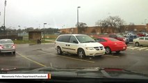 Dashcam Catches Cop Helping Student Tie His Necktie