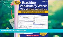 Read Online Teaching Vocabulary Words With Multiple Meanings: 5-Minute Comprehension-Boosting