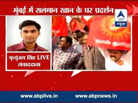 Tamil groups protest againts Salman campagining for Rajapaksa