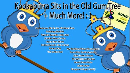 Kookaburra Sits In The Old Gum Tree + More Aussie Action Songs for Kids! | Waltzing Matilda