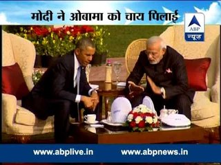 'Chai Pe Charcha' : PM Modi with US President Obama at Hyderabad House