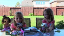 FROZEN ELSA AND ANNA SURPRISE LUNCH BOX WITH BABY ALIVE DOLL AND SURPRISE EGGS