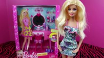 Barbie Vanity Turns Into Frozen Elsa and Disney Princess Rapunzel and Cinderella by DisneyCarToys