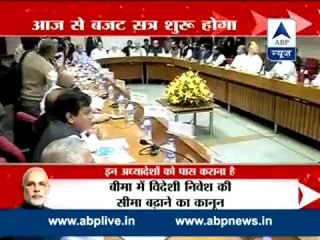 Budget session starts today II Naidu met Sonia Gandhi before All Parties Meet