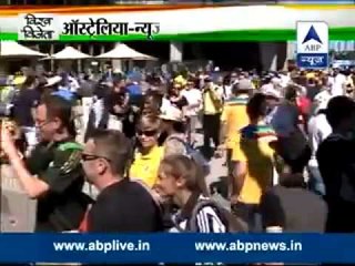 Indians supporting New Zealand in Australia