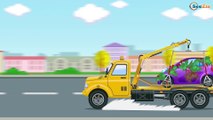 The Yellow Crane and The Truck - Construction Trucks Video - Vehicle & Chi Chi Car for children