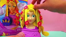 Play Doh Rapunzel hairdresser head - Rapunzel Hair Designs Playset From Disney Tangled